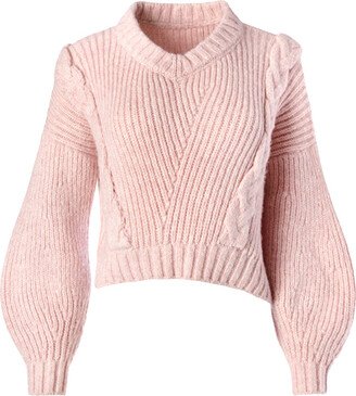 Cable Knit V-Neck Sweater