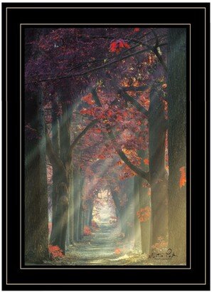 Path of Happiness by Martin Podt, Ready to hang Framed Print, Black Frame, 15