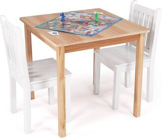 3pc Journey Big Kids' Table and Chair Set Tan