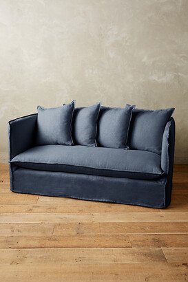 Belgian Linen Carlier Slipcover Settee