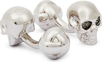 Skull Crystal-embellished Cufflinks-AA