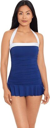 Bel Air Skirted Bandeau One-Piece (Sapphire) Women's Swimsuits One Piece