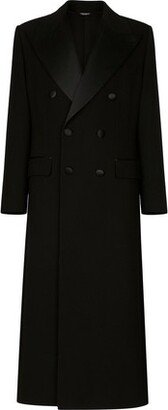 Double-Breasted Stretch Wool Coat