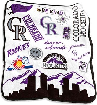 Colorado Rockies 50'' x 60'' Native Raschel Plush Throw Blanket