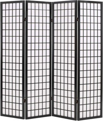 Folding 4-Panel Room Divider Japanese Style 63