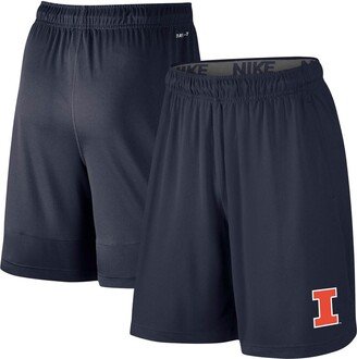 Men's Navy Illinois Fighting Illini College Primary Logo 2.0 Fly Performance Shorts