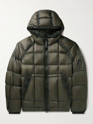 Logo-Appliquéd Quilted D.D. Nylon-Ripstop Hooded Down Jacket