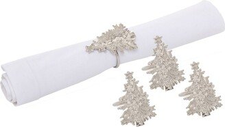 Christmas Tree Napkin Ring, Set of 4