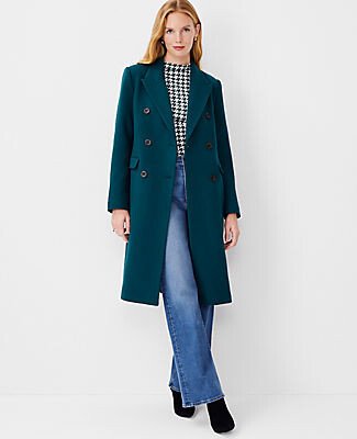 Wool Blend Tailored Chesterfield Coat-AA