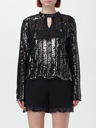 Twinset blouse in sequined fabric