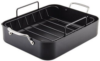 Hard Anodized Roaster With Removable Nonstick Rack