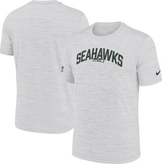 Men's White Seattle Seahawks Velocity Athletic Stack Performance T-shirt