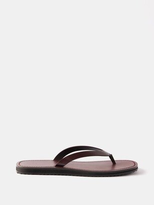 City Leather Flip Flops