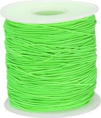 Unique Bargains Elastic Cord Stretchy String 0.8mm 109 Yards for Crafts - Fluorescent Green