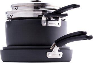 Levels 6-Pc. Stackable Ceramic Nonstick Cookware Set