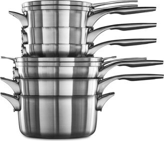 Premier 10-Pc. Space-Saving Stainless Steel Cookware Set