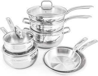 Belly 18/10 Stainless Steel 12 Piece Cookware Set