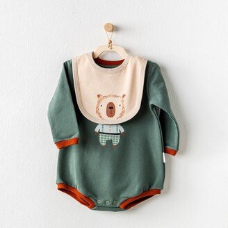 Andy Wawa Green Babysuit with Apron