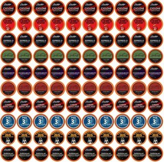 Two Rivers Coffee Bold Roast Coffee Pods, Keurig compatible, Variety Sampler Pack, 100 Count