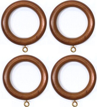 Pair/1 3/8 Inch Rod Wood Pole Ring For 3/8