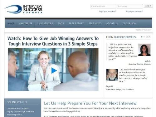 Interviewsuccessformula.com Promo Codes & Coupons