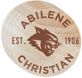 Abilene Christian University Wood Coaster Engraved 4-Pack