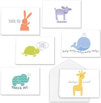 Canopy Street 36ct Baby Animals Thank you Cards