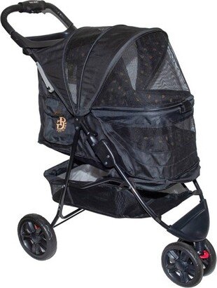 No-Zip Special Edition Dog Stroller - Gold/Black - S/M