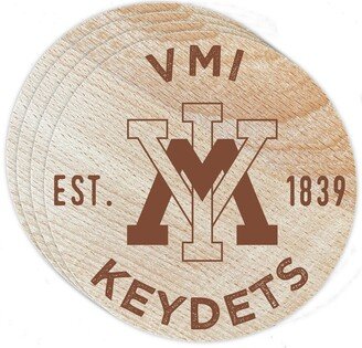 Vmi Keydets Wood Coaster Engraved 4-Pack