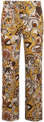 'S Max Mara All-Over Printed Cropped Trousers