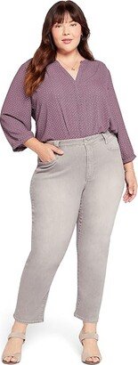 Plus Size Relaxed Straight Ankle Square Pockets in Hamstead (Hamstead) Women's Jeans