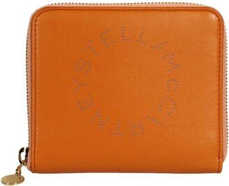 Logo Perforated Zipped Wallet-AC