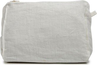 Zip-Up Linen Wash Bag-AA