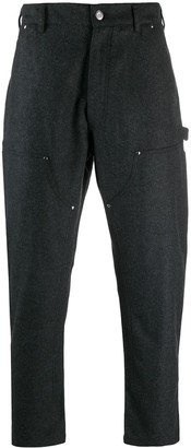 Multi-Pocket Cropped Trousers