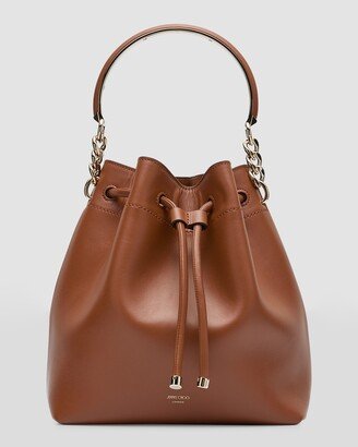 Bon Bon Drawstring Leather Bucket Bag-AA