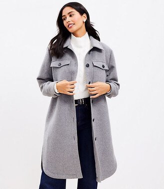 Petite Long Shirt Jacket