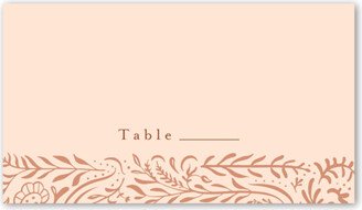 Wedding Place Cards: Wonderful Weave Wedding Place Card, Pink, Placecard, Matte, Signature Smooth Cardstock