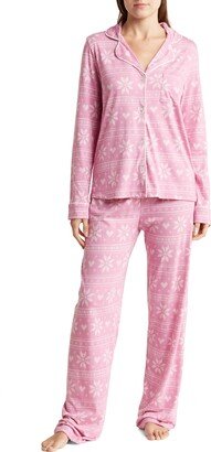 Long Sleeve Button-Up Shirt & Pants Pajamas