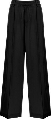 Wide Leg Pleated Pants-AA