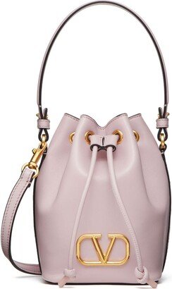 mini VLogo Signature leather bucket bag-AA