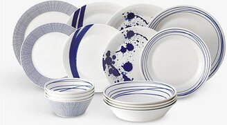 Pacific Mixed-print Porcelain Tableware set of 16