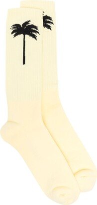 Intarsia-Knit Ankle Socks-AD