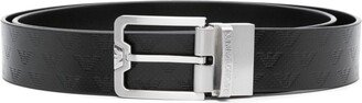 Buckle-Fastening Leather Belt-AN