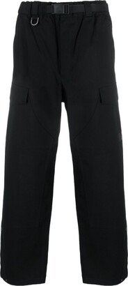 Belted-Waist Wide-Leg Trousers-AC