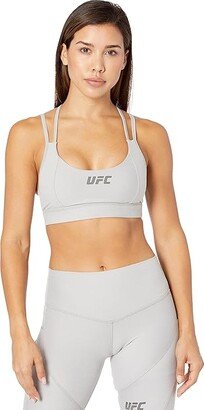 Strappy Sports Bra (Fogged Grey) Women's Lingerie