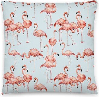 Flamingo Pillow/Pink Birds New House Gift Decorator Pillows Home Accent Includes Insert