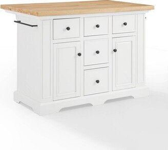 Julia Wood Top Kitchen Island