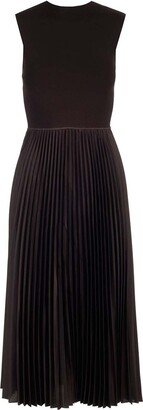 Sleeveless Pleated Midi Dress