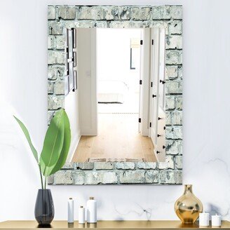 Designart 'Stone 2' Modern Mirror - Printed Wall Mirror