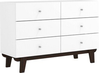 Kincaid Wood 6 Drawer Dresser Matte White